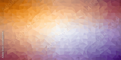 Canvastavla Multicolor polygonal illustration, which consist of triangles