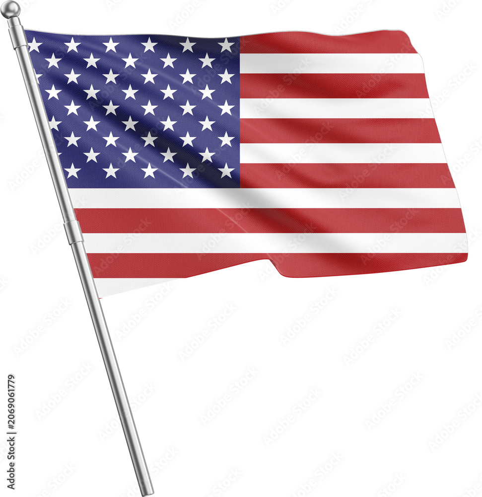 Fototapeta premium United states flag symbolizes patriotism with stars and stripes, suitable for fourth of july celebrations, patriotic events, and national holidays.