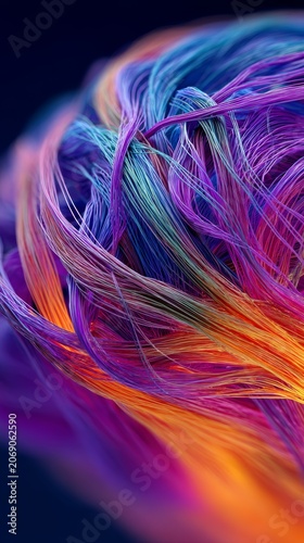 Electric Neural Fiber Brain Visualization