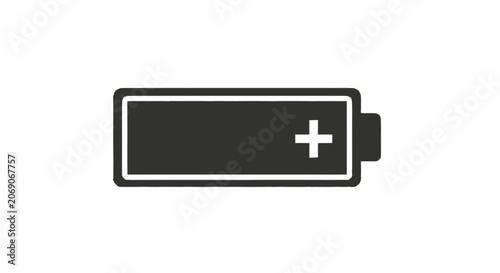 Partial minimalist flat illustration of a dark grey rounded rectangle 