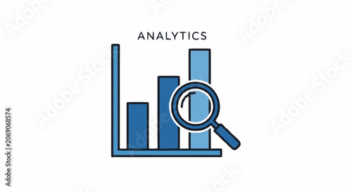 Partial minimalist hand-drawn flat illustration depicting a dark blue 