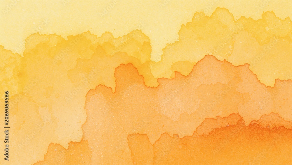 Fototapeta premium Soft Yellow and Orange Watercolor Background for Artistic Design