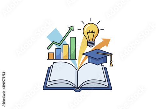 Education Learning Academic Book Icon.