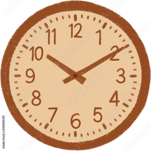simple wall wooden clock