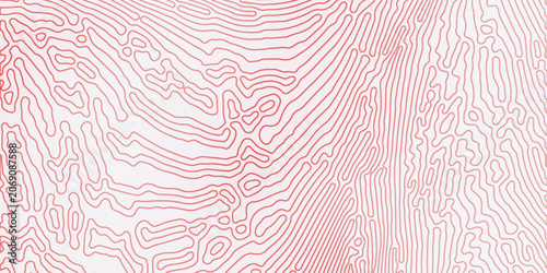 Bild auf Leinwand turing lines organic shape patterns background design