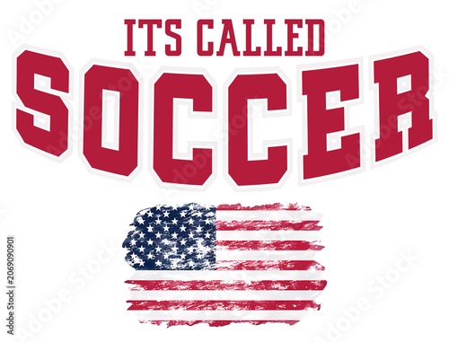 Foto It's called Soccer. American football chant t shirt design