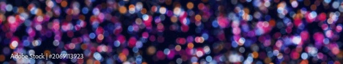 Colorful Bokeh Lights Background, Multicolor Defocused Party Glowing Circles Animation, Widescreen Loop