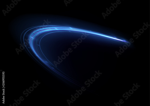 Glowing blue light dust particles cluster isolated on black background magical shimmer effect for graphic design compositing particles abstract background particle