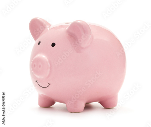 Pink piggy bank
