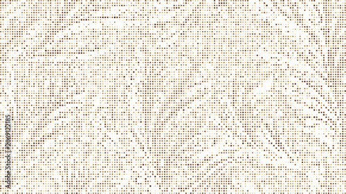 Light brown and white halftone dot pattern with soft leaf silhouettes for a warm and textured background, or surface