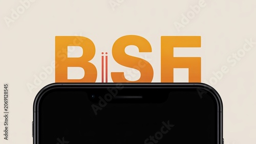 BISE text graphic above a smartphone representing digital communication and technology ideal for app promotion or tech concepts
