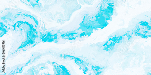 Abstract Blue Liquid Marble Background Featuring Watercolor Waves, Fluid Swirls and Modern Artistic Design.