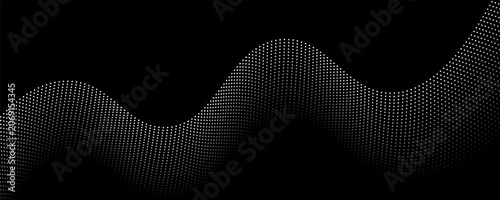 Obraz na płótnie Wave dots abstract pattern