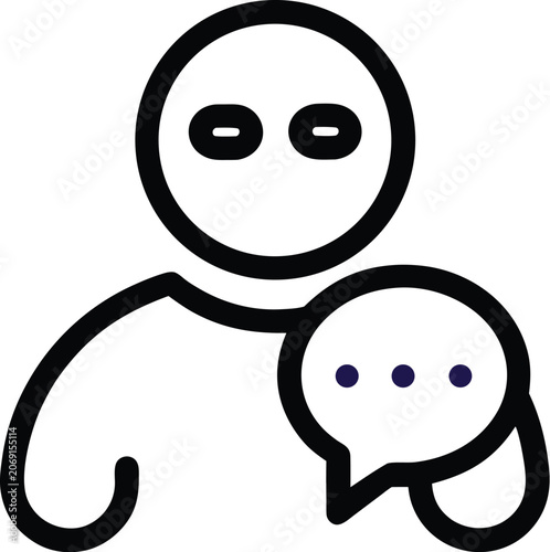 ai-chatbot-line-art-icon--minimal-outline-vector-