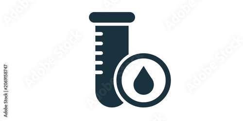 Tableau sur toile Blood Test icon