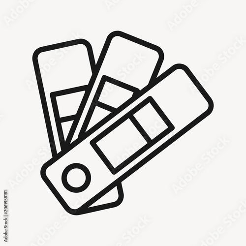 Color palette icon vector tool illustration simple.