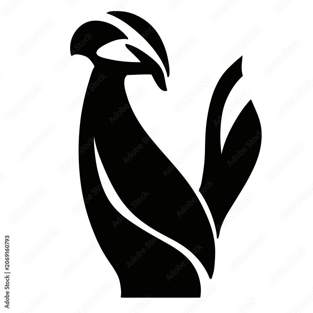 Naklejka premium vector illustration of a bird