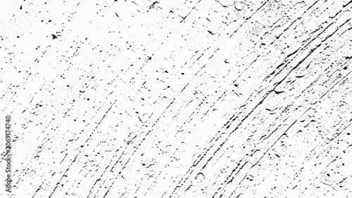 Fotografie Distressed texture with scattered scratches and diagonal lines on a white backgr