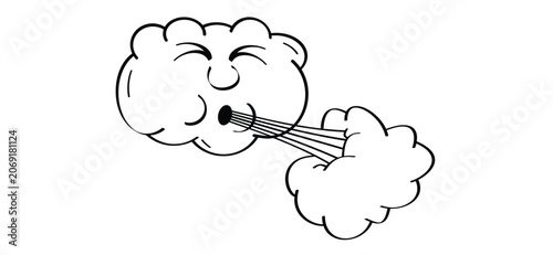 Εκτύπωση καμβά Cloud with rain