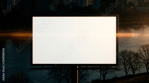 Outdoor publicitário vazio para inserção gráfica.