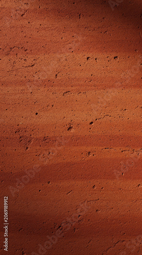 Earthy Red Clay Wall Texture Background with Rustic Horizontal Layers