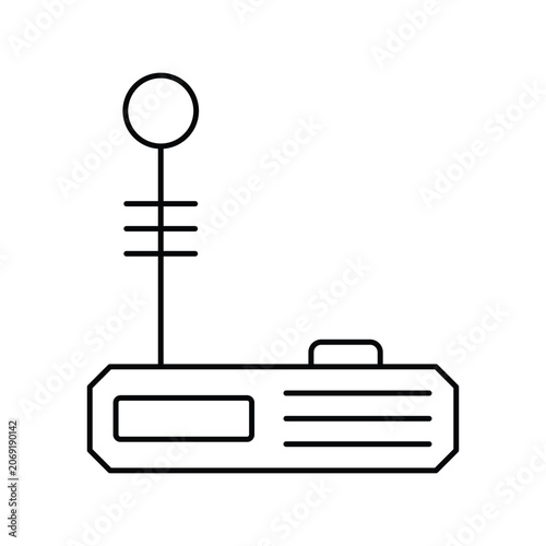 Button icon with white background vector stock illustration