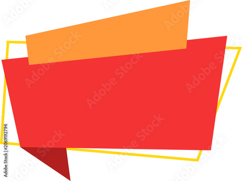 Abstract Red and Orange Promotional Banner Template
