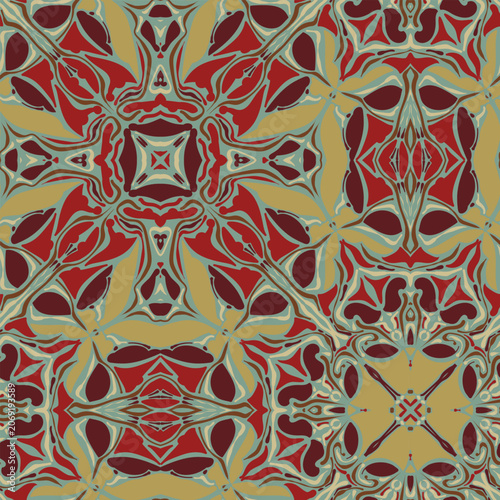 Geometric ornament for textiles.
Stylish print. Symbol, emblem, element.
Seamless pattern.