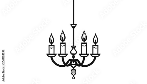 Elegant Candelabra Style Lighting Fixture.