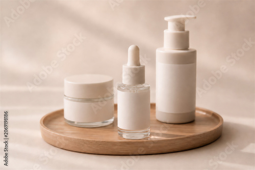 Luxury Skincare Collection With Serum And Moisturizer