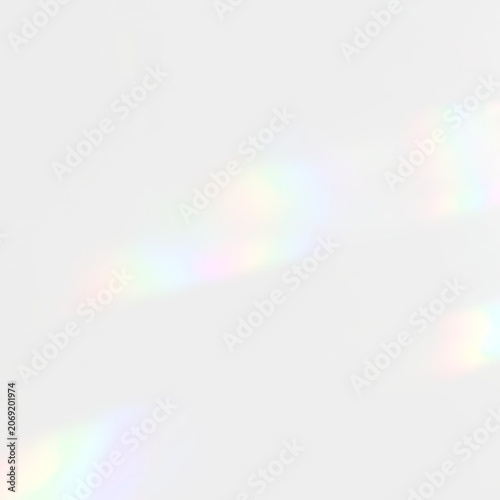 Obraz na plátne Magical Rainbow Crystal Effect with Diamond Sparkle and Optical Prism Refraction