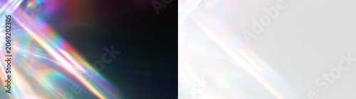 Fotografie Magical Crystal Prism Glow with Rainbow Spectrum and Diamond Sparkle, Transparen