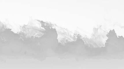 Realistic White Smoke Fog Overlay Isolated on Transparent Background Abstract Mist Effect