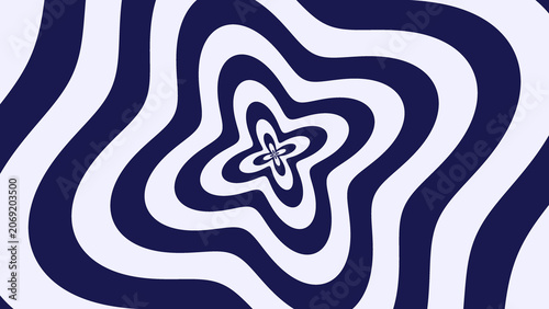 Fotografía Opt illusion blue background. Optical illusion banner