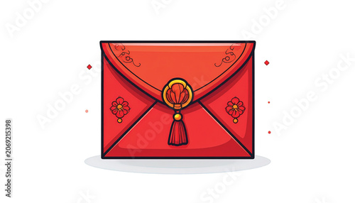 Red Envelope with Gold Seal.