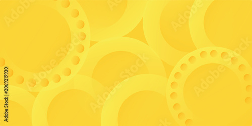 Foto Fluid yellow gradient shapes composition