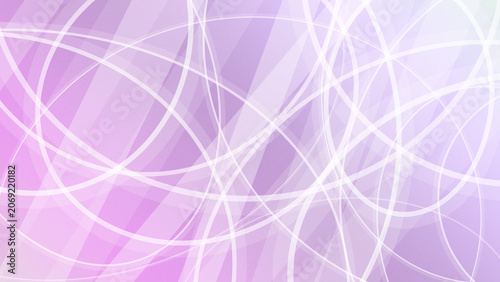 Schilderij op canvas A dreamy purple gradient field wrapped in luminous white arcs and intersecting curves conveys creativity and momentum for presentations, apps, or design headers