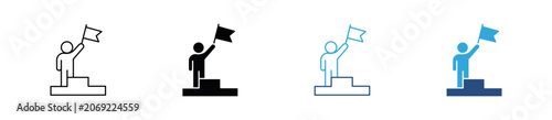 Fotografie Victory Podium Icon Set