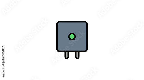 Wall Power Adapter Vector Icon