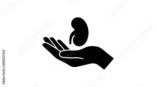 Kidney Donation Hand Icon