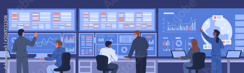 Obraz na plátně Business intelligence team