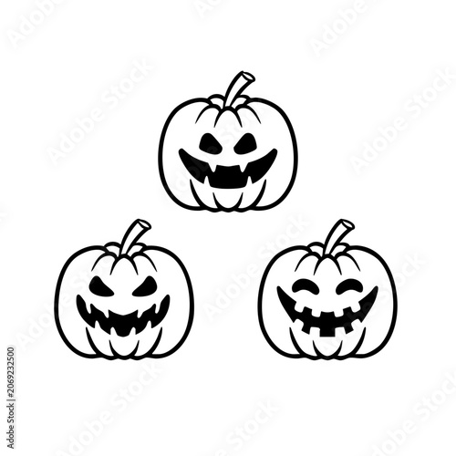 halloween pumpkin vector illustration