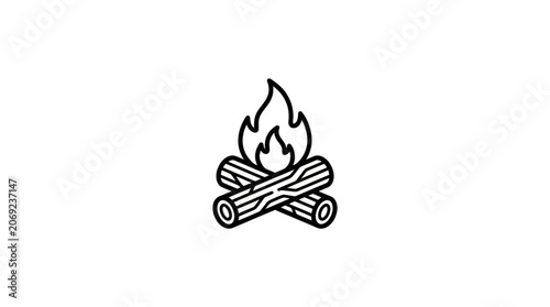 Campfire Vector Illustration