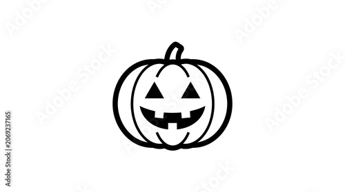 Jack-O'-Lantern Pumpkin Vector Illustration