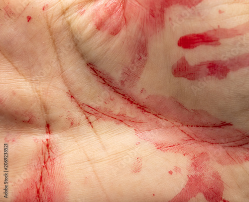 drops of berry juice on the skin