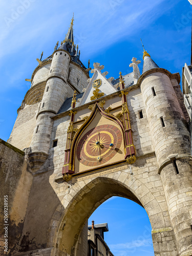 Street view of downtown Auxerre, France