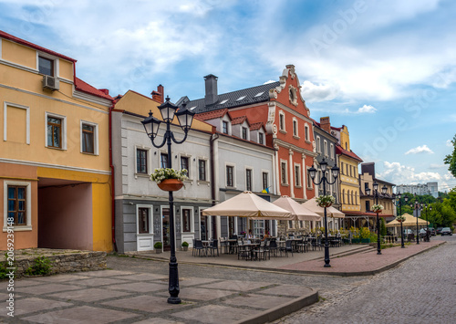 historical development of the Polish Market Square in the Old Town of Kamiane...