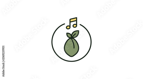 Nature Sound Minimalist Icon
