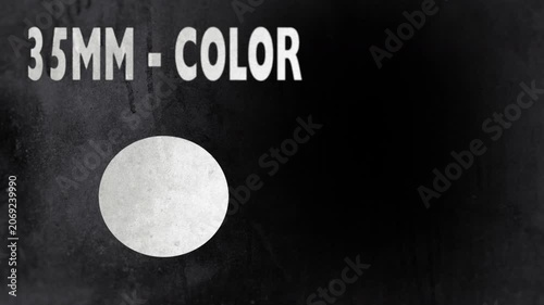 Cinematic Film Cinema Transition vintage noise effect film strip  
