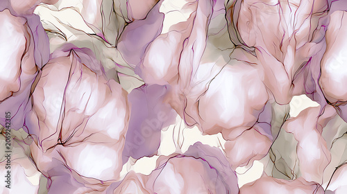 Soft pastel watercolor background with pink and sage green ink flow and delicate line detail. Elegant abstract texture for luxury branding, stationery, wallpaper and design.